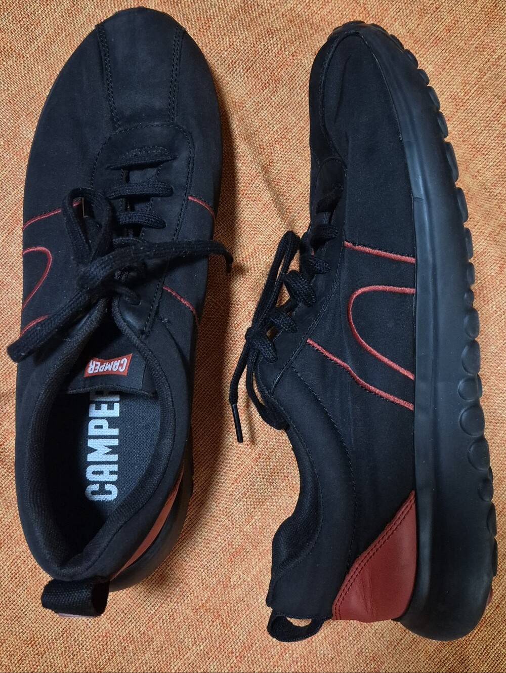 Camper Canica Black Red Sneakers Men’s 10.5 EU 44